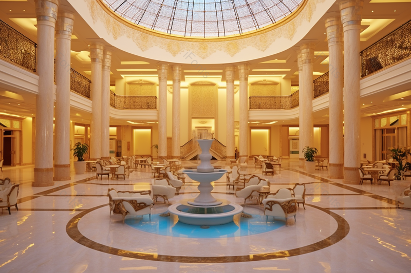 金碧辉煌的五星级高级酒店大厅摄影,高清,摄影图,摄影图片,图片大全,摄影图免费下载